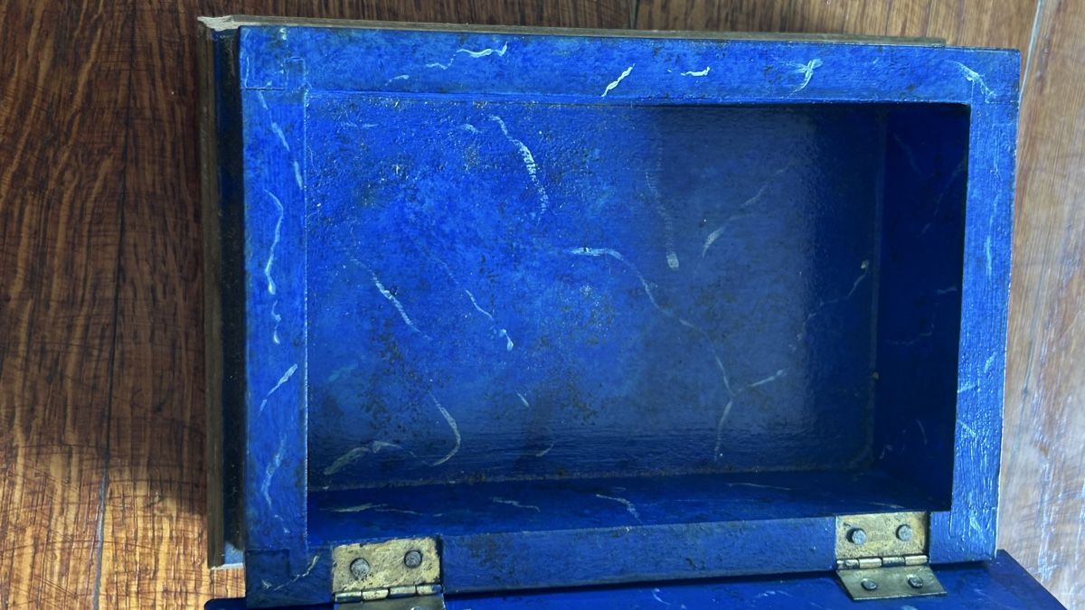 Barattoli: Antike Schmuckschatulle, Lapislazuli – Usato da Riedholz venduto da Frettchen63 8