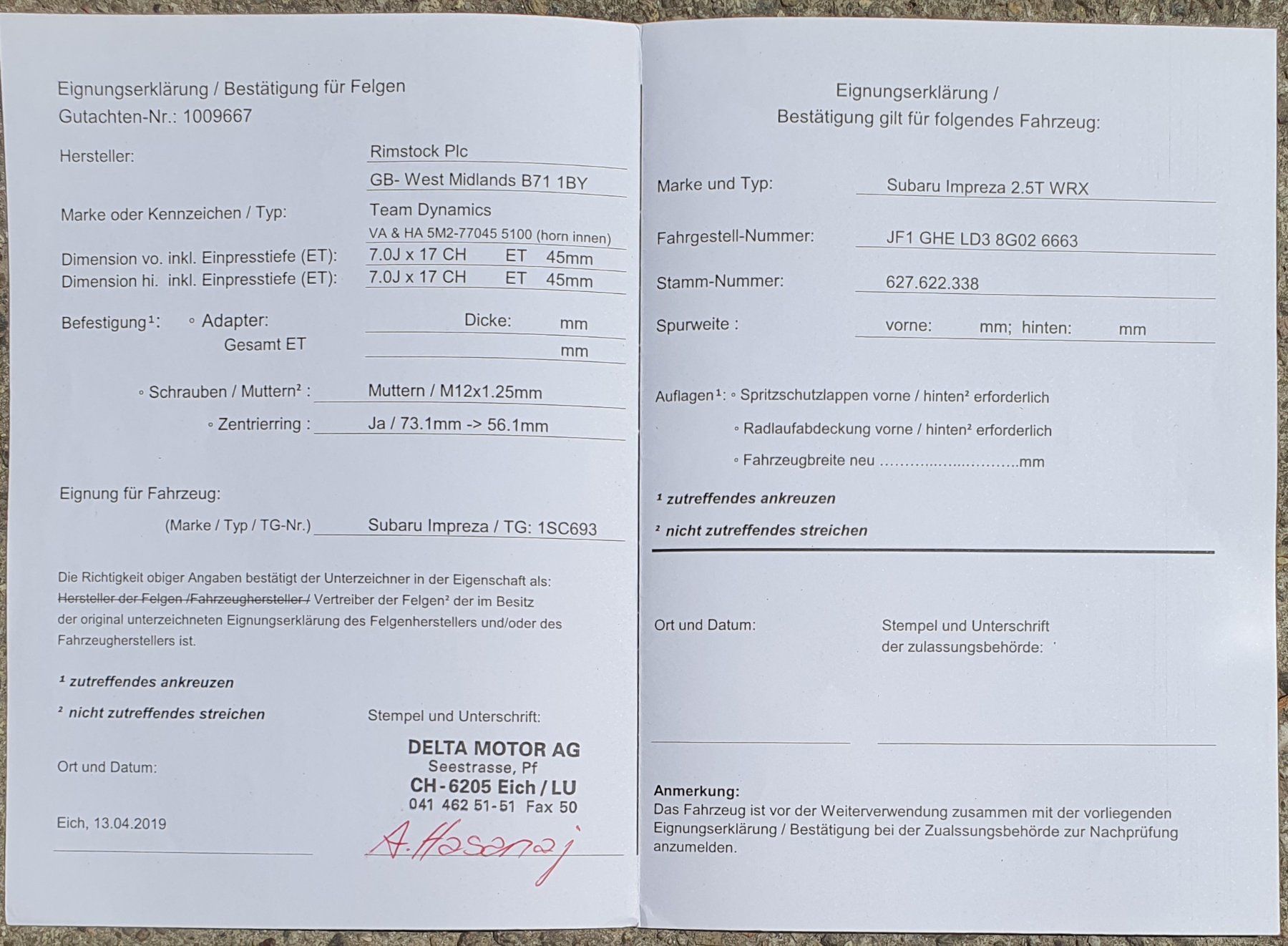 Cerchioni: Felgensatz Team Dynamics 7x17 – Usato da Heimenschwand venduto da jue_w5y7 4