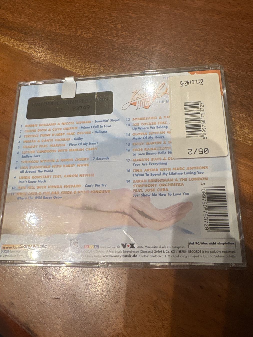 CD: Kuschelrock CD - The most beautiful Duets-Special Edit. – Usato da Andwil SG venduto da schmei 1