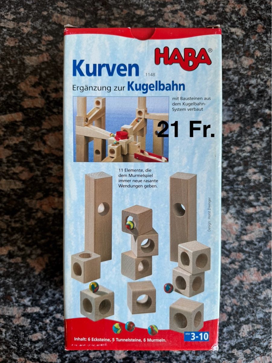 Haba Giocattoli: Haba Kugelbahn Kurven 1148 – Nuovo e nell'imballaggio originale da Wasterkingen venduto da phi_6w2v