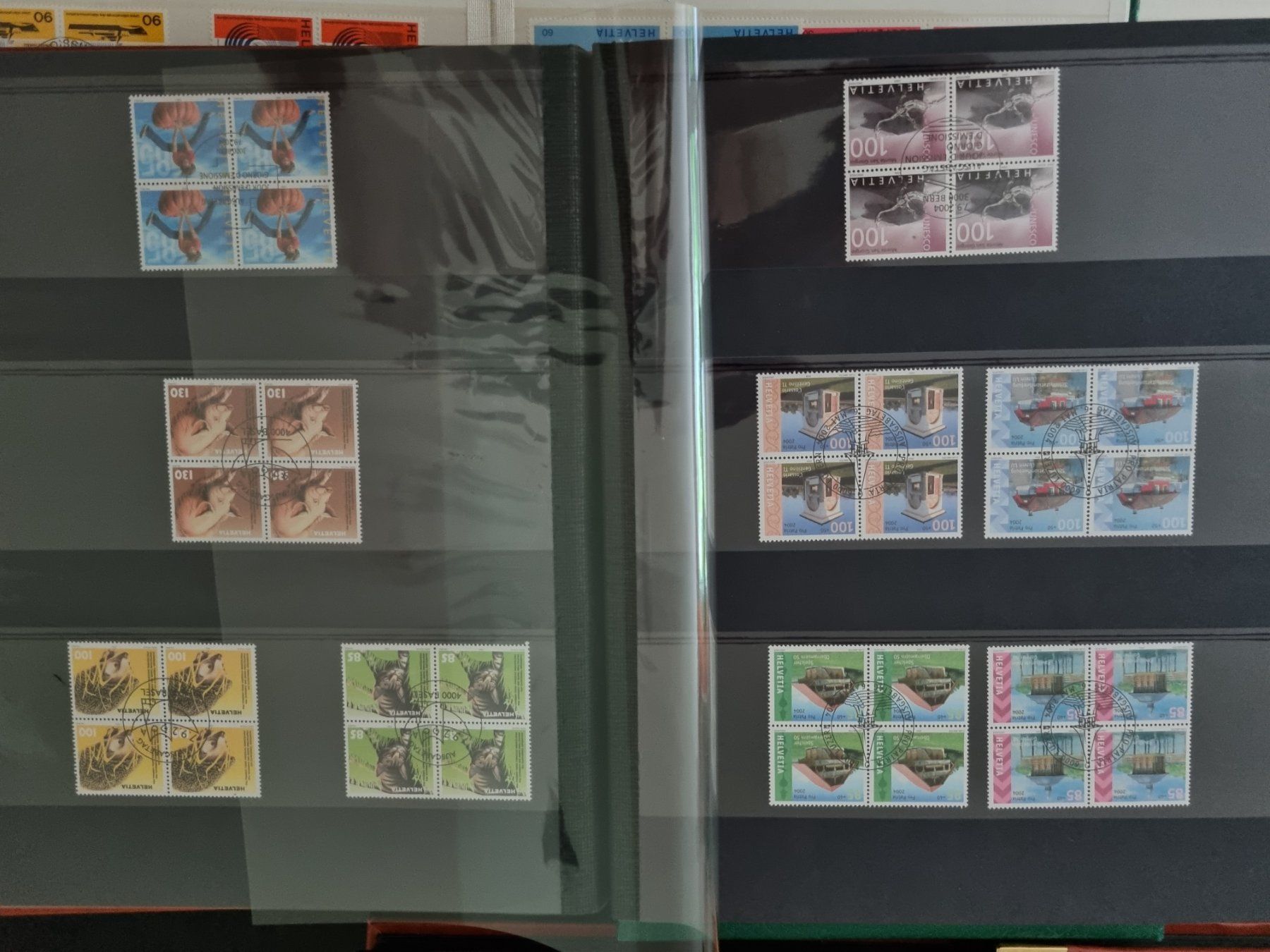 Tutti i francobolli: 7 Alben mit Viererblocks, etc - hoher Katalogwert – Usato da Gümligen venduto da Geniusbuy 1