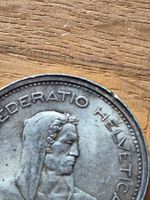 5 Franken 1967 dezentriert (Silber)