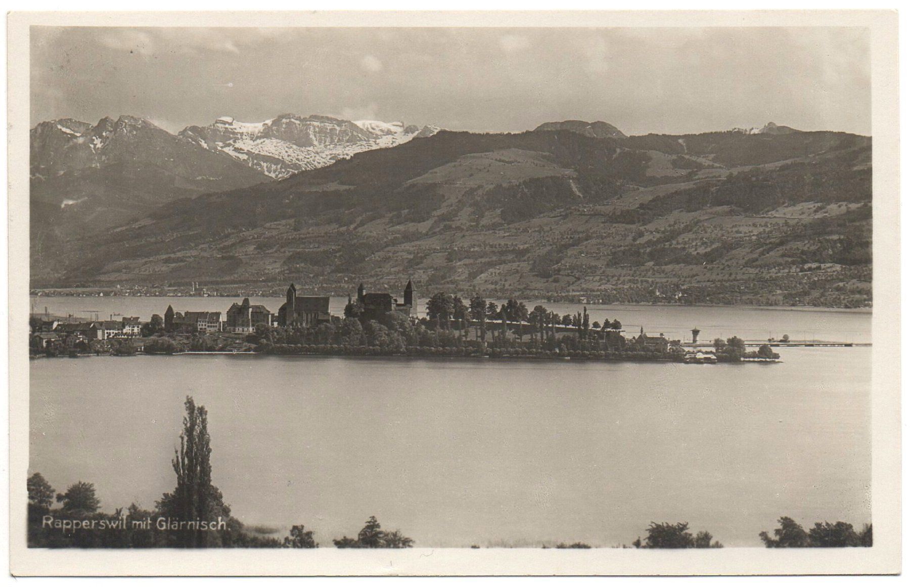 Cartoline postali: RAPPERSWIL mit Glärnisch – Usato da Jona venduto da philajona