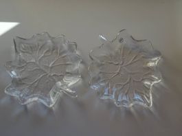2 Herbst Blatt Schalen Ahorn klein