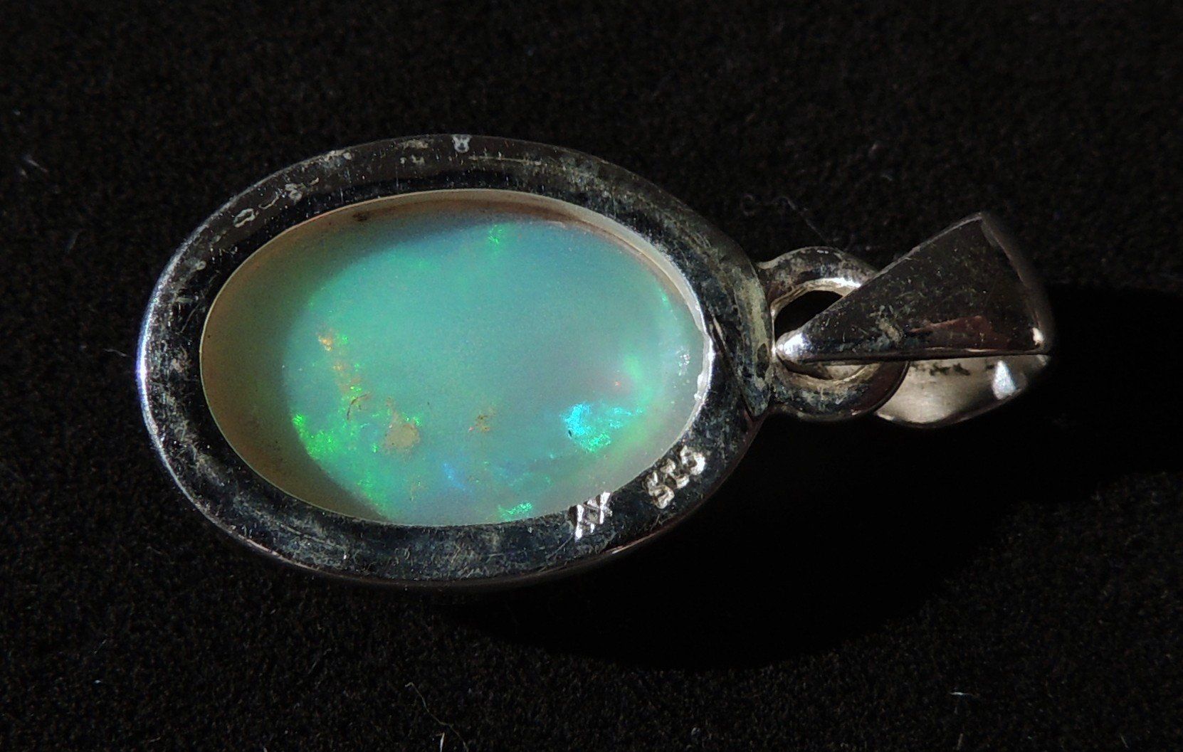 Anhänger: Äthiopischer Opal Silber 925 Anhänger – Gebraucht aus Waldenburg von schaller707 6