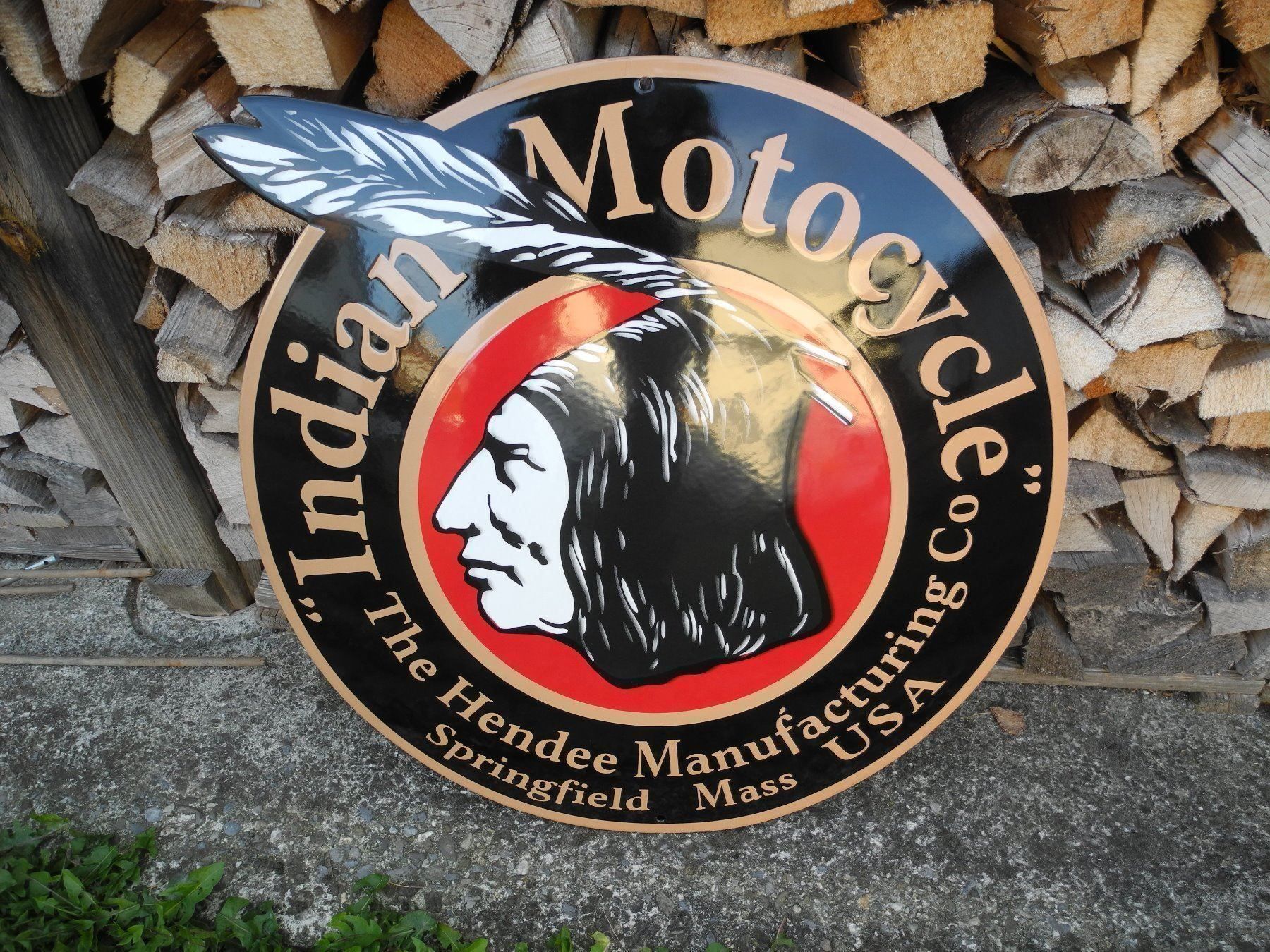 Indian Motorcycle Schilder: INDIAN MOTOCYCLES EMAILSCHILD – Neu (gemäss Beschreibung) aus Reinach AG von Huckleberrysix 3
