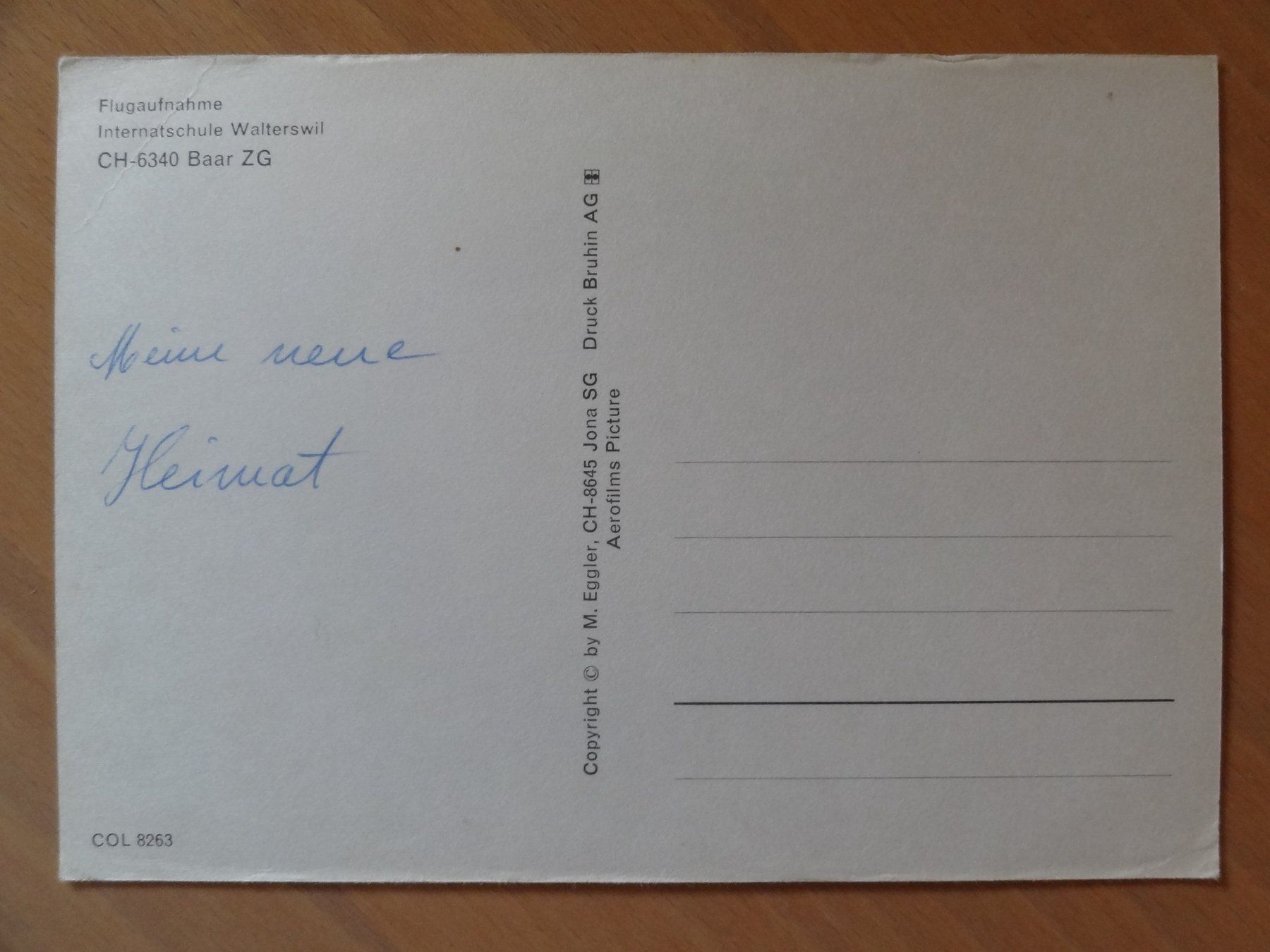Cartoline postali: Baar - Internatschule Walterswil - ZG – Usato da St Léonard venduto da Riglin 1