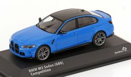 BMW M3 Competition G80 Limousine Phase I 2021-2024 blau /