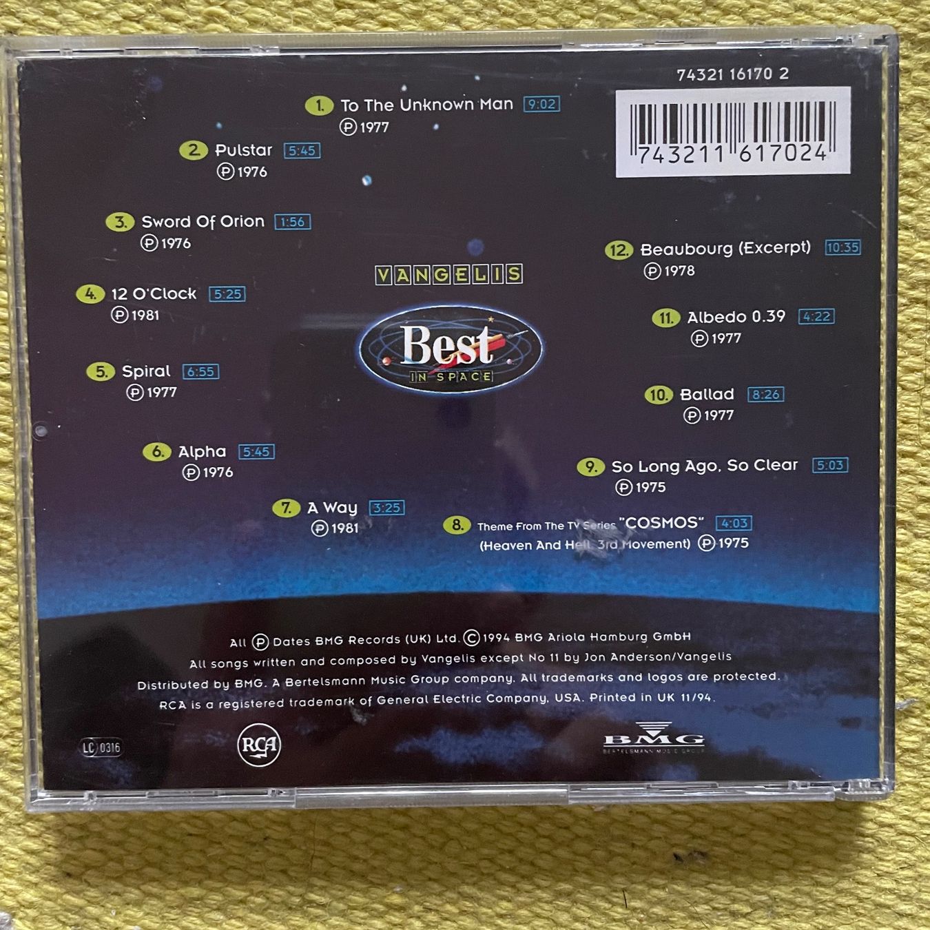 CD: VANGELIS-BEST IN SPACE – Usato da Rorschacherberg venduto da CD-Roli 1