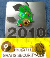 FUSSBALL PIN WM 2010 SOUTH AFRICA 3D-OPTIC NEU IN OVP