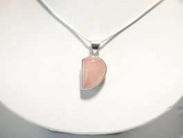Pendentif / Anhänger- Quartz Rose / Echte Echter Rosenquarz