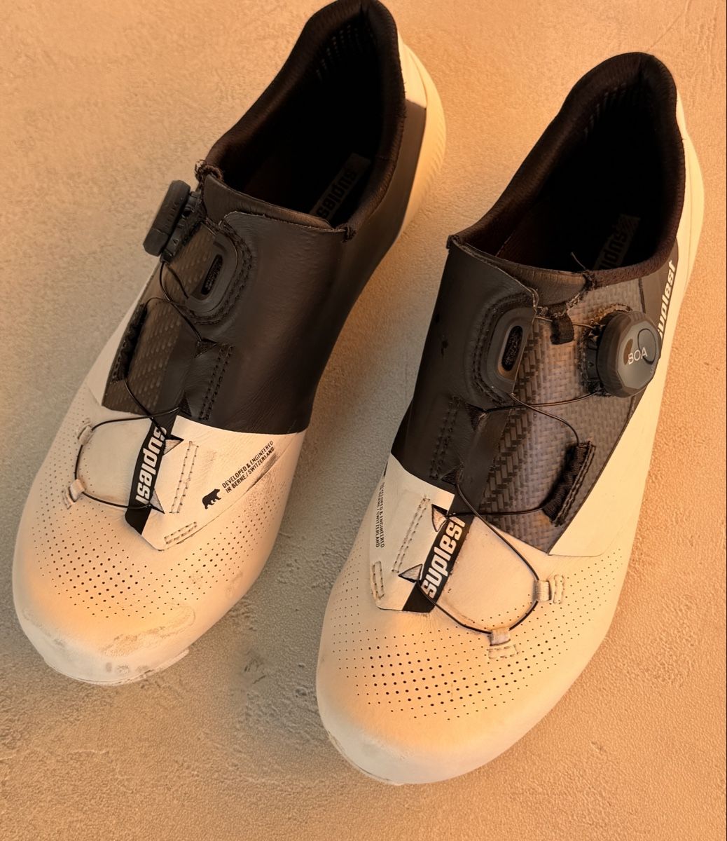 Suplest Herrenschuhe: Veloschuhe Suplest Grösse 41BOA System weiss schwarz – Gebraucht aus Orpund von mar_qrp6