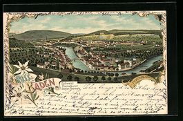 Litho Baden, Totalansicht mit Weitblick