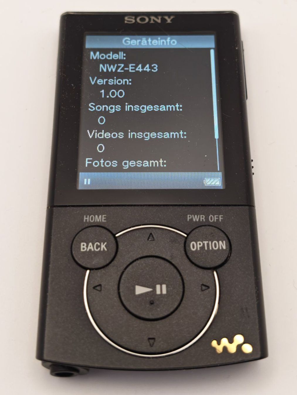 Sony Lettore multimediale portatile: Sony Walkman NWZ-E443 MP3 Player inkl. USB Kabel – Usato da Thun venduto da Kankii 3