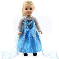 Robe de poupée Elsa la Reine des Neiges