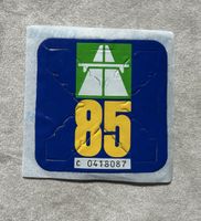 Original Schweizer Autobahnvignette 1985 – Sammlerstück