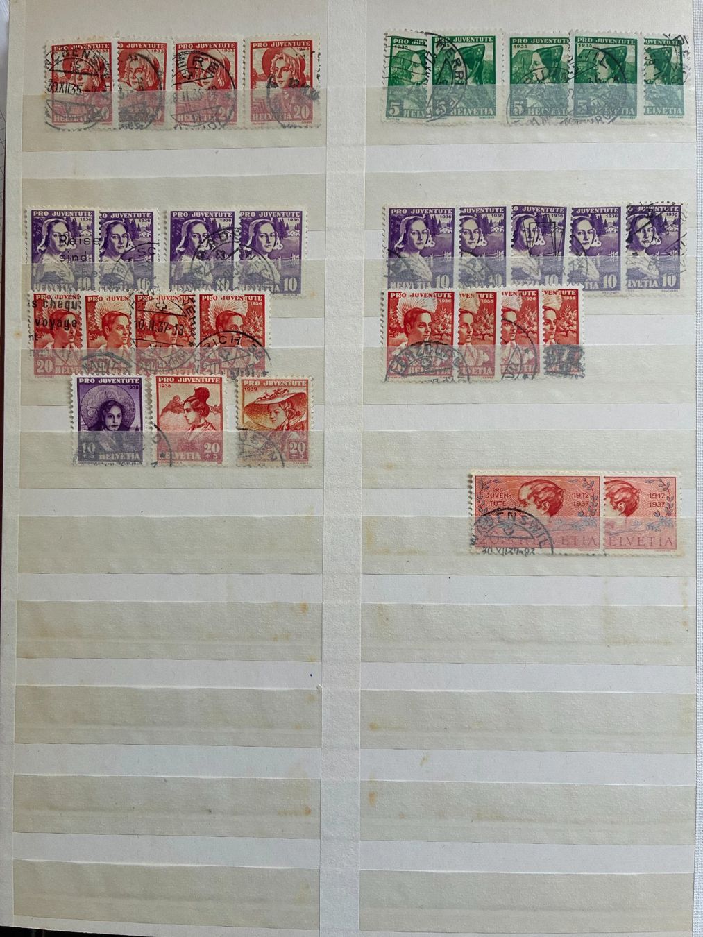 Tutti i francobolli: Sammlung Pro Juventute – Usato da Eggersriet venduto da stamp303 3