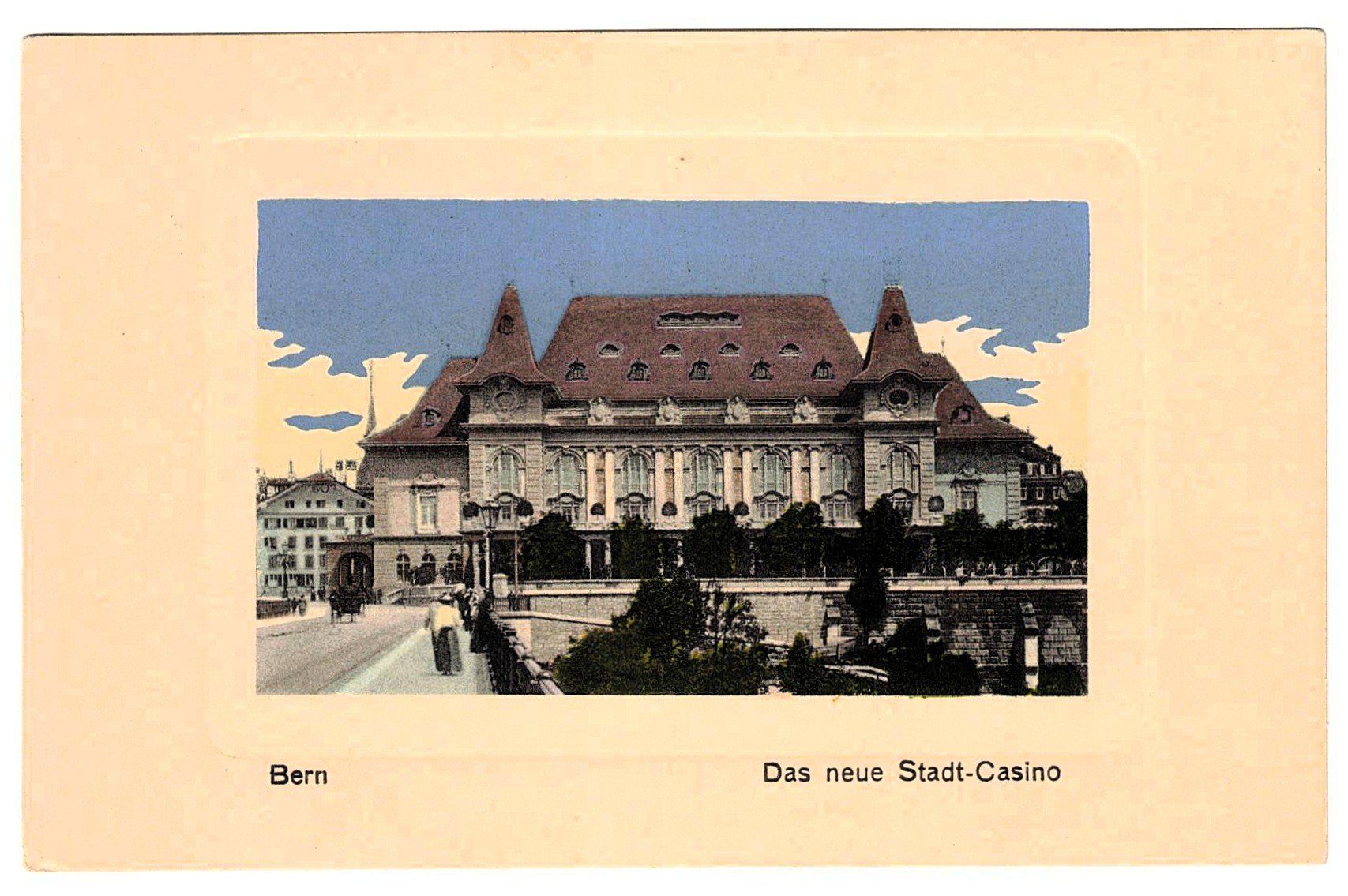 Cartoline postali: Karte Stadtcasino Bern 1914 – Usato da Gossau ZH venduto da granby