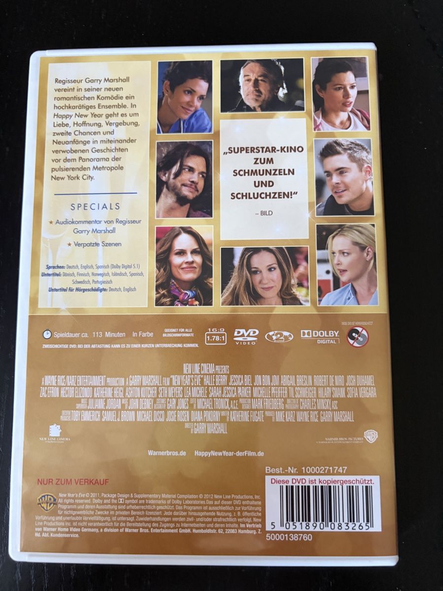 Tutti i DVDs: Happy new Year DVD – Usato da Fisibach venduto da roma-am 1