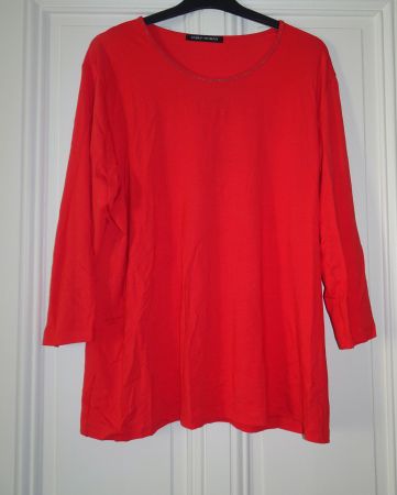 Top rouge manches longues, Taille 48, Faber Woman