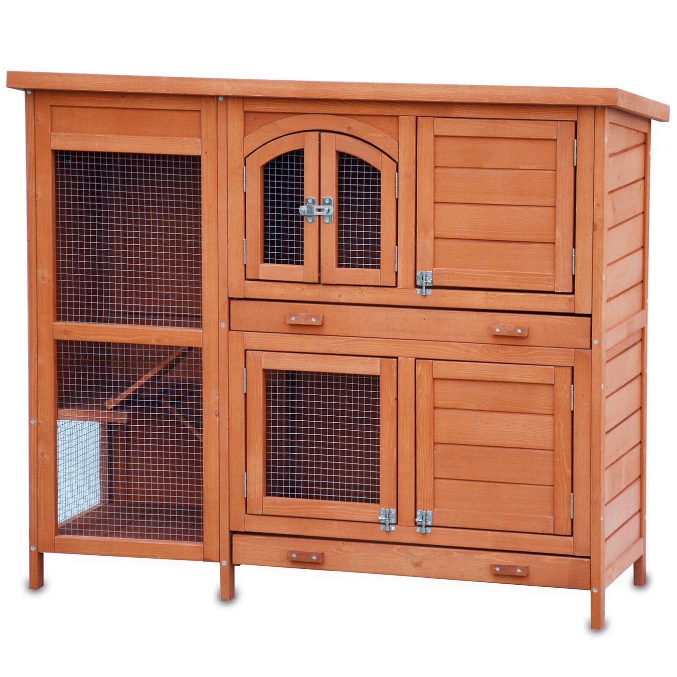 Gabbie, trasporto & Sicurezza: Hasenstall Rot-Braun 122x48x103,5 cm – Nuovo e nell'imballaggio originale da Bottighofen venduto da zaap