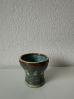 Keramik Becher handgefertigt bunt guter Zustand