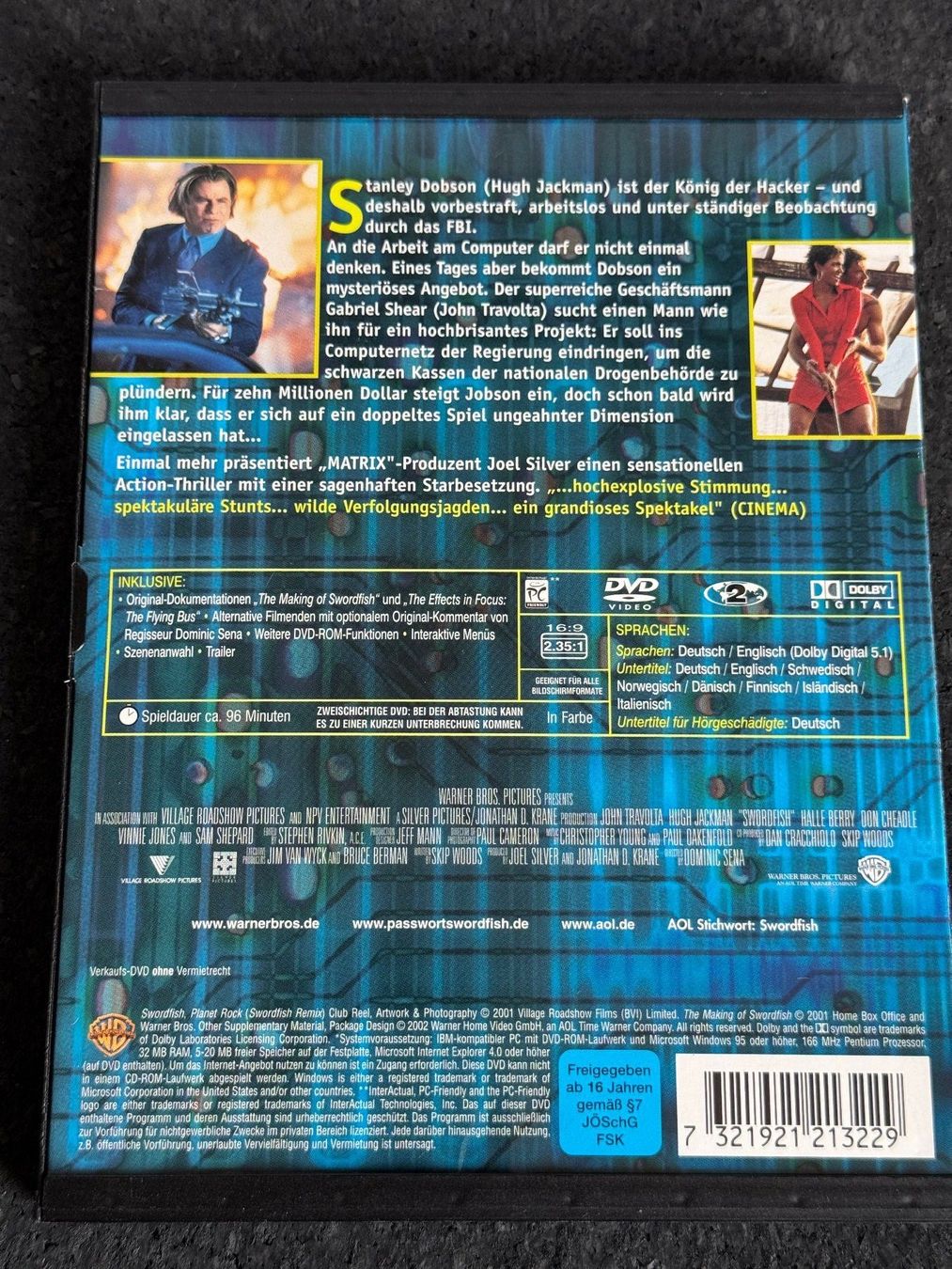 Tutti i DVDs: Passwort Sword Fish DVD DE/EN – Usato da Fribourg venduto da tschjoly 1