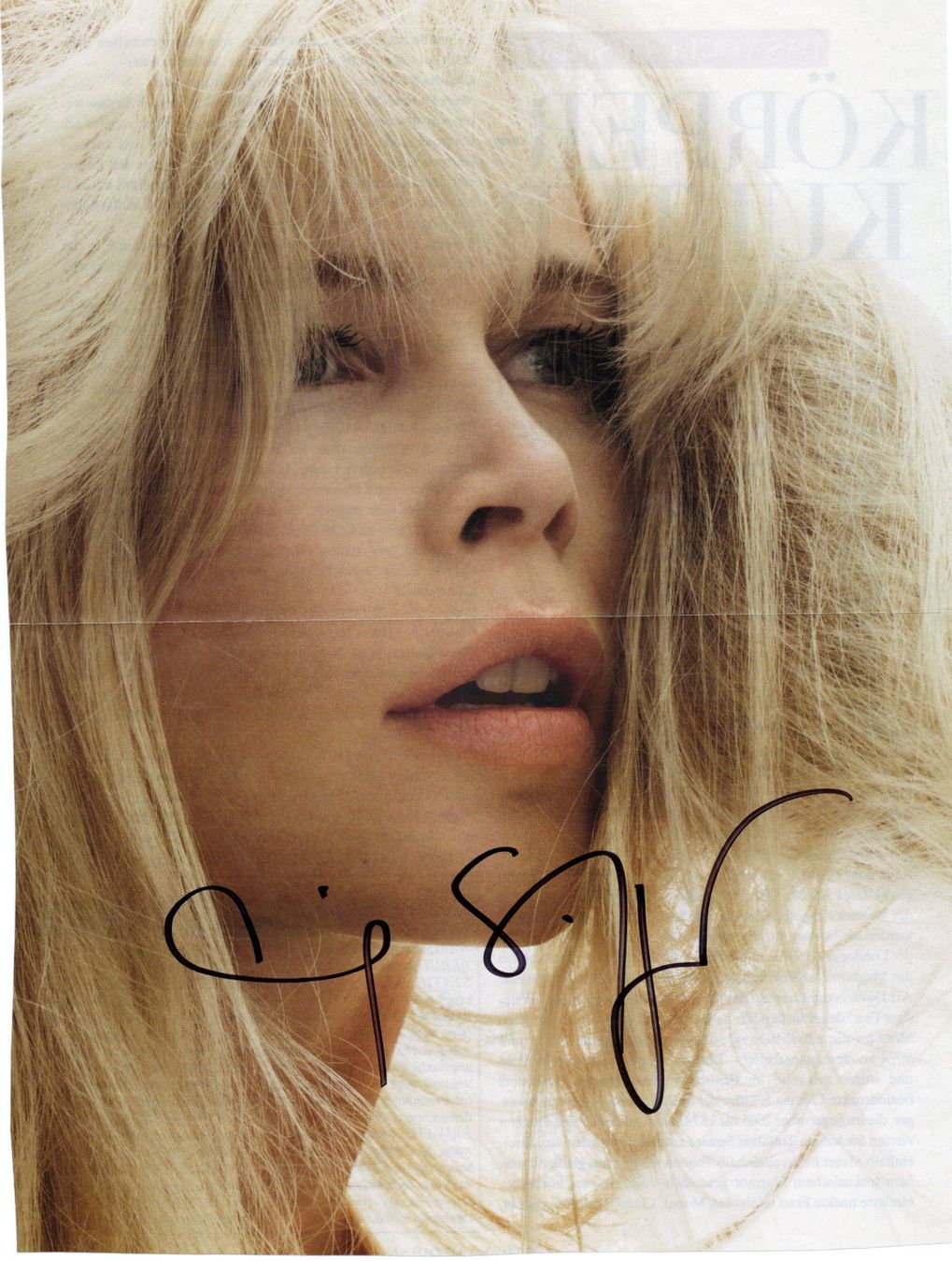 Autografi: Original Autogramm von Claudia Schiffer – Usato da Niedergösgen venduto da Adrechada