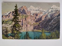 Öschinensee mit Blüemlisalp , uralt