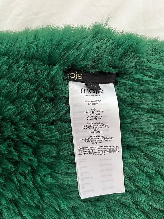Maje Foulard & Sciarpe: Echarpe Maje verte effet fourrure jamais portee – Nuovo (secondo la descrizione) da Lausanne venduto da generation 1