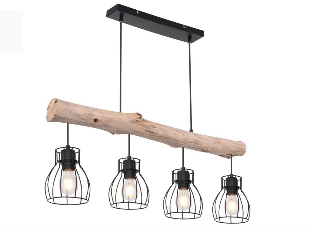 Lampadari & plafoniere: Holz Hängelampe GLOBO handmade natural – Nuovo (secondo la descrizione) da Oberurnen venduto da rol_d5yj