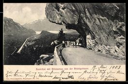 AK Haslital, Blick von der Brüningstraße zum Ort und zum Bri