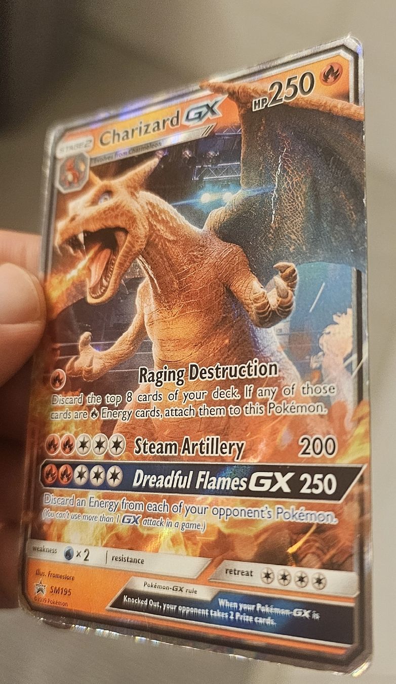 Pokémon Sammelbilder & Trading cards: Pokemon Charizard GX SM195 Promo HP/DMG Original – Gebraucht aus Toffen von WallyCard123 5