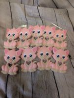 9er Set rosa Katzen Silikon Beissring Baby Neuware
