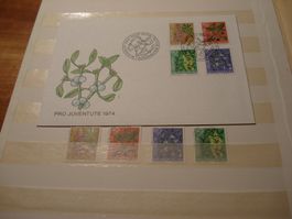 Pro Juventute 1974, FDC + Satz Lose o