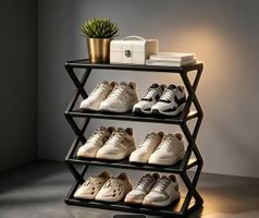Space-Saving Shoe Rack for Small Spaces, Space-Saving Storag
