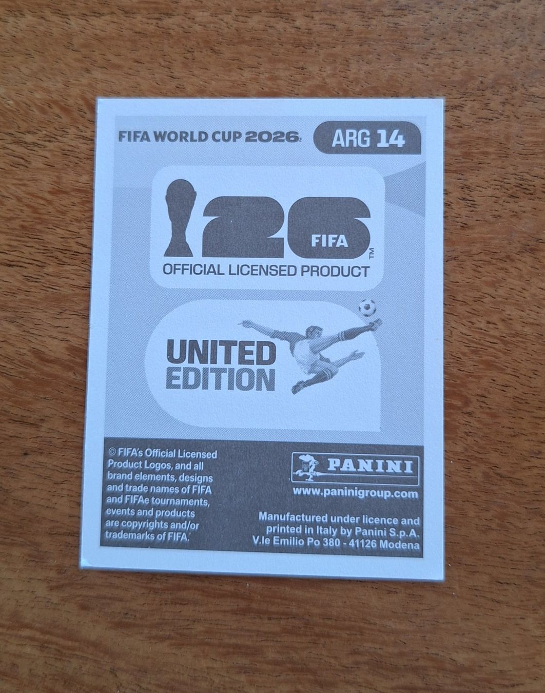 Panini Carte collezionabili: Panini NICO PAZ ARG 14 – Nuovo (secondo la descrizione) da Romanens venduto da Crocette 1