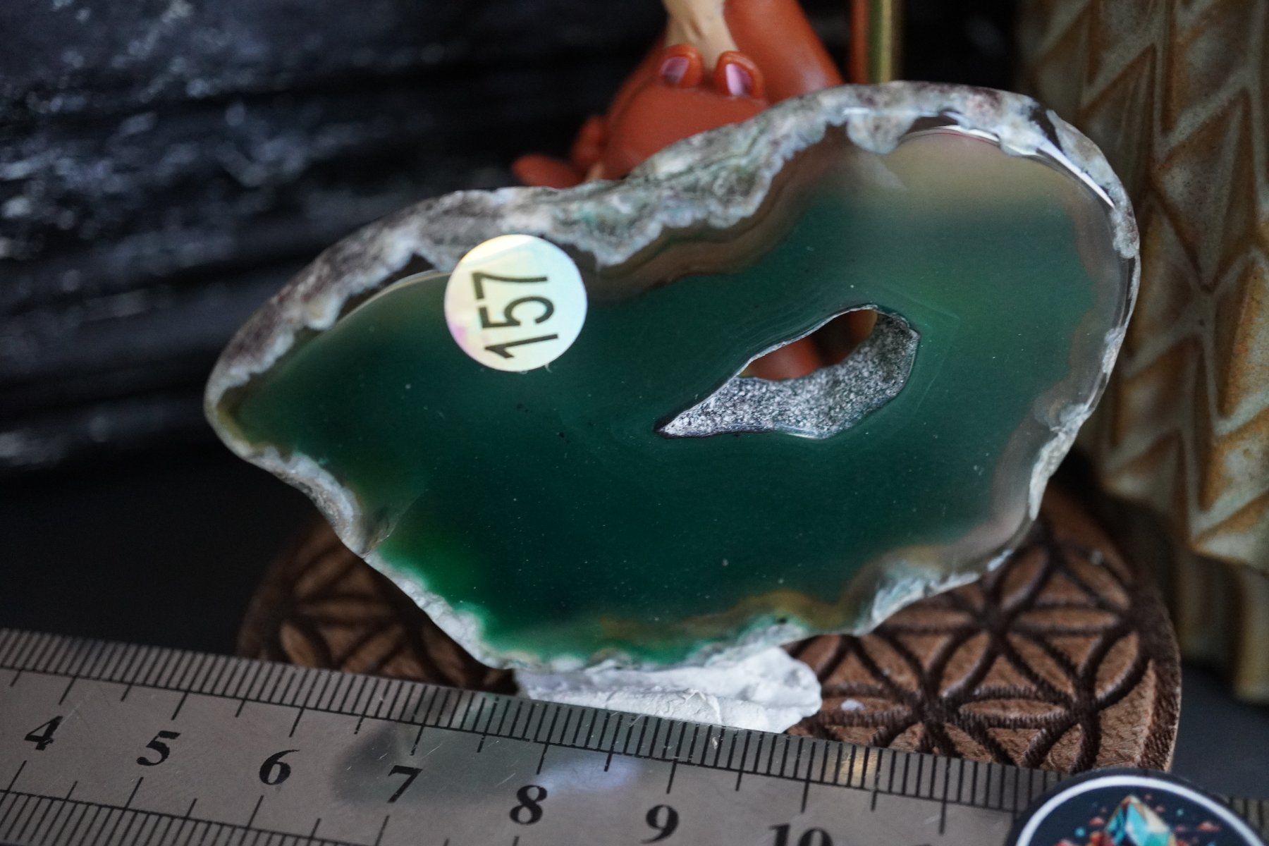 Minerali & Pietre curative: Achat Scheibe Grün   ab  1.-     Räumung – Nuovo e nell'imballaggio originale da Eschenbach SG venduto da topstone 4