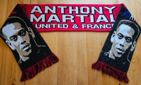 Anthony Martial Schal Manchester United + Frankreich Fan