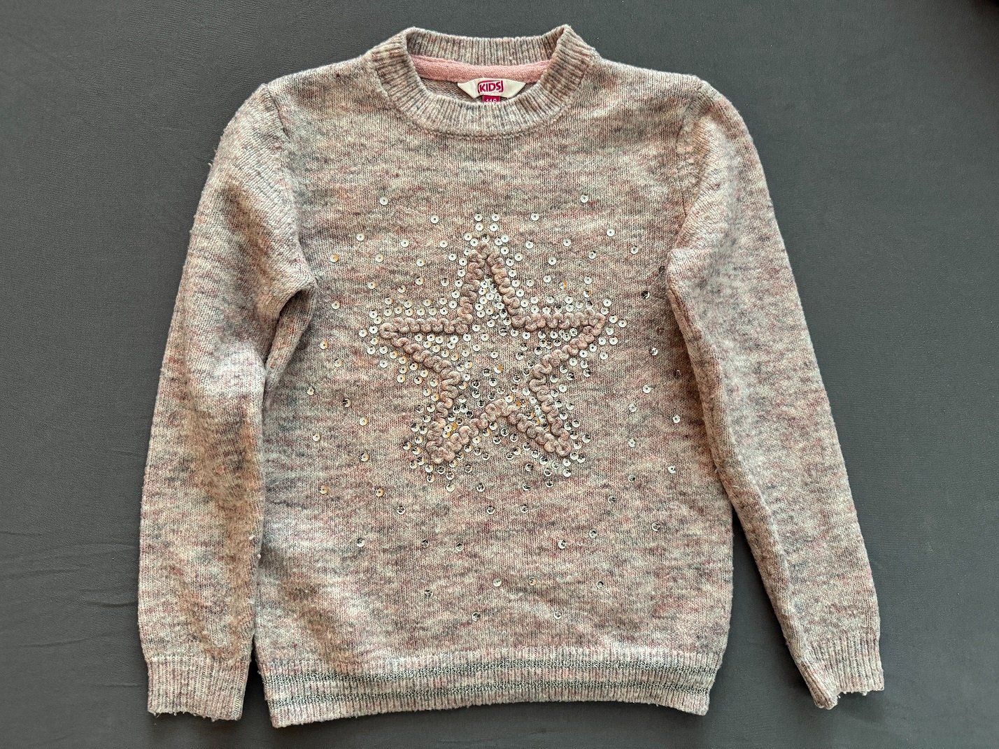 Maglioni & Felpe: Warmer Pulli/Pullover mit Pailletten und Stern, Gr. 116 – Usato da Horgen venduto da Feli39