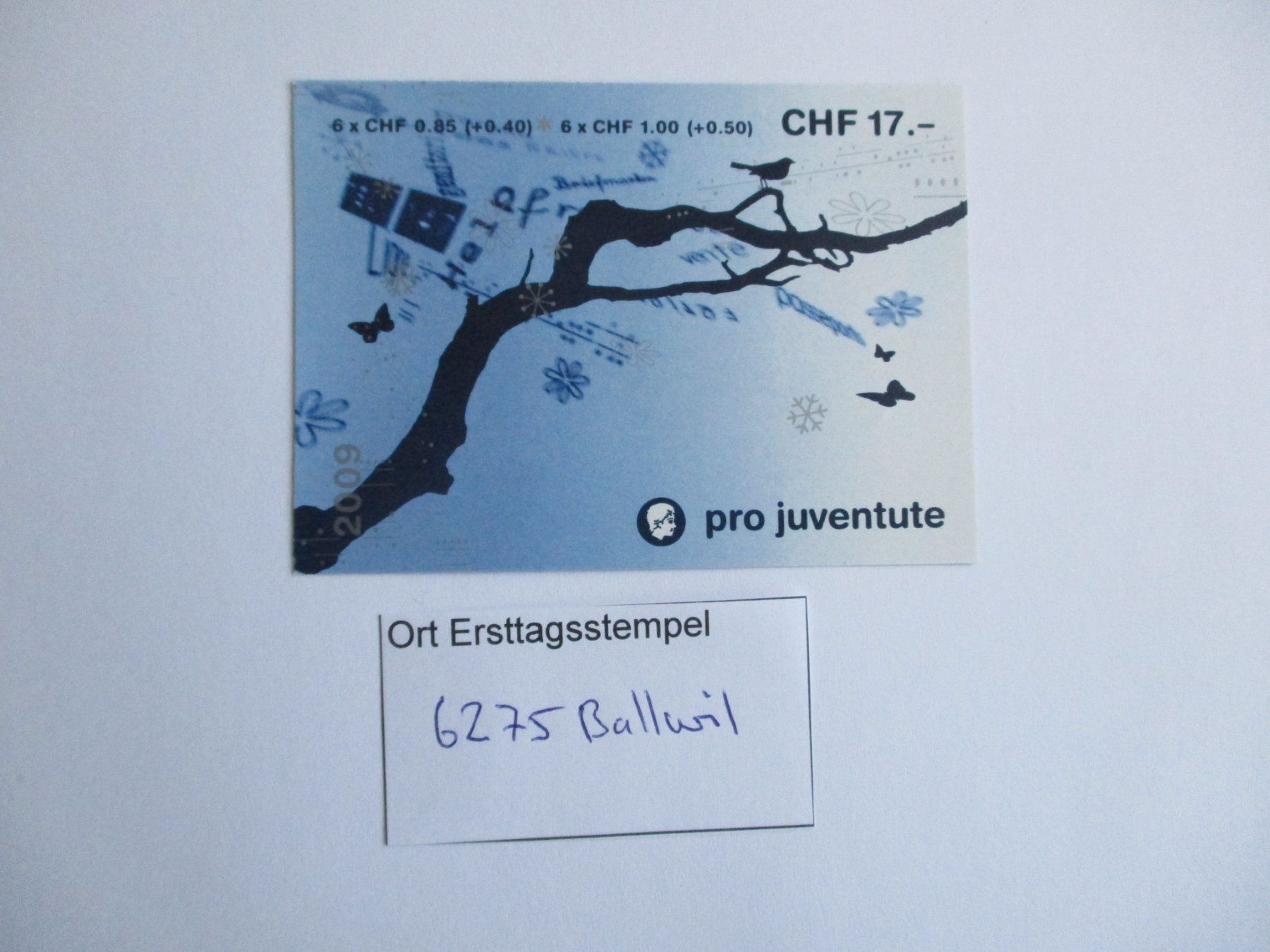 Tutti i francobolli: Viererblock mit Ort Ersttagsstempel 6275 Ballwil – Usato da Langnau b. Reiden venduto da Aktuell88 1