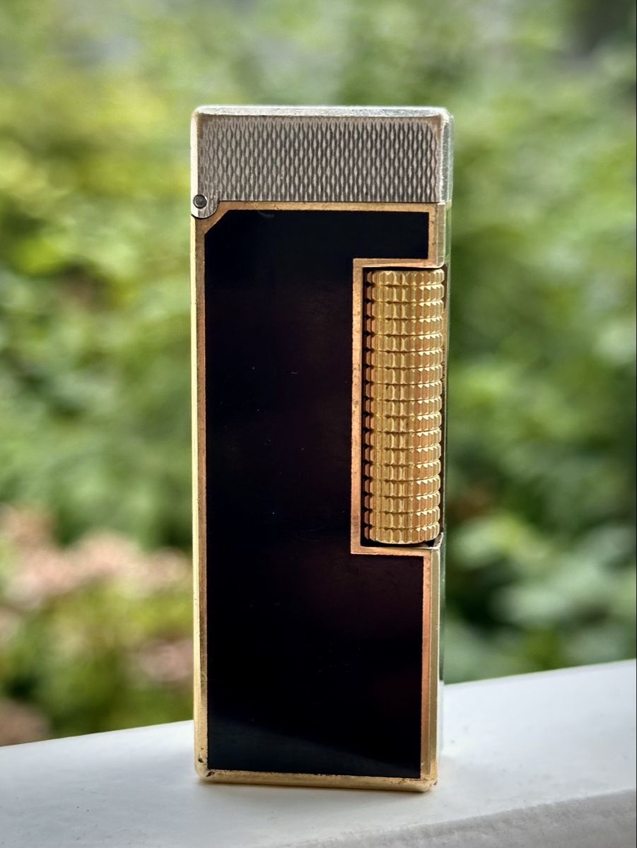 Dunhill Accendini: Dunhill Rollagas Black Lacquer & Silver – Usato da Zürich venduto da RatsTreasure 5