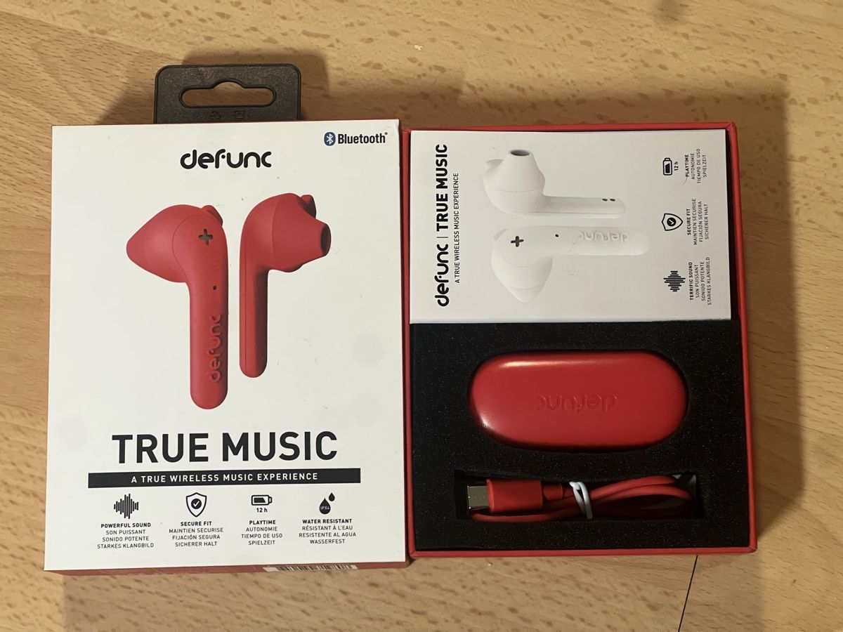Casques audio: Defunc True Music Kopfhörer Rot Neu – Neuf (Voir description) à Oekingen par steph.67