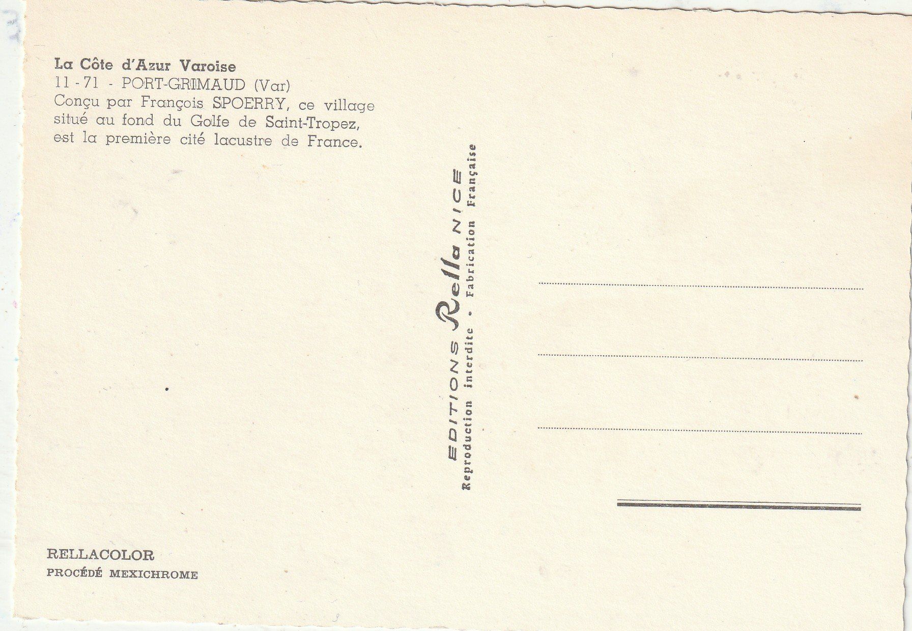Cartoline postali: La Cote d'Azur – Usato da Lumbrein venduto da made02 1