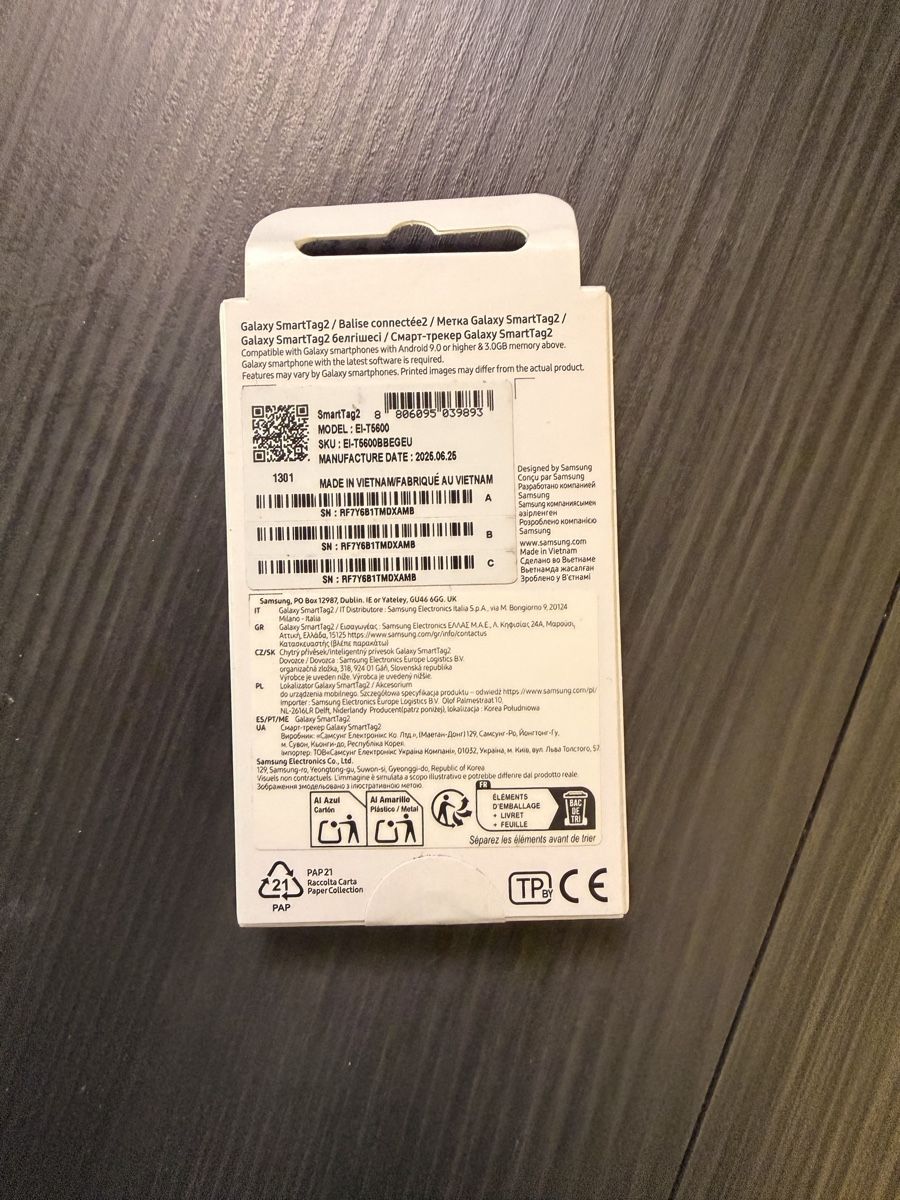 GPS & Strumenti di misurazione: Galaxy Smart tag 2 neuf – Nuovo e nell'imballaggio originale da Clèbes (Nendaz) venduto da SprintMountain 1