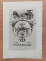 Exlibris Hugo Pfendsack - Original Radierung Heraldik