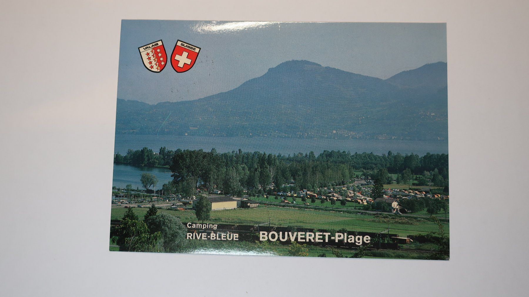 Cartoline postali: Bouveret - Plage Camping Rive - Bleue 1983 – Usato da Cormoret venduto da Pascalll2001 1