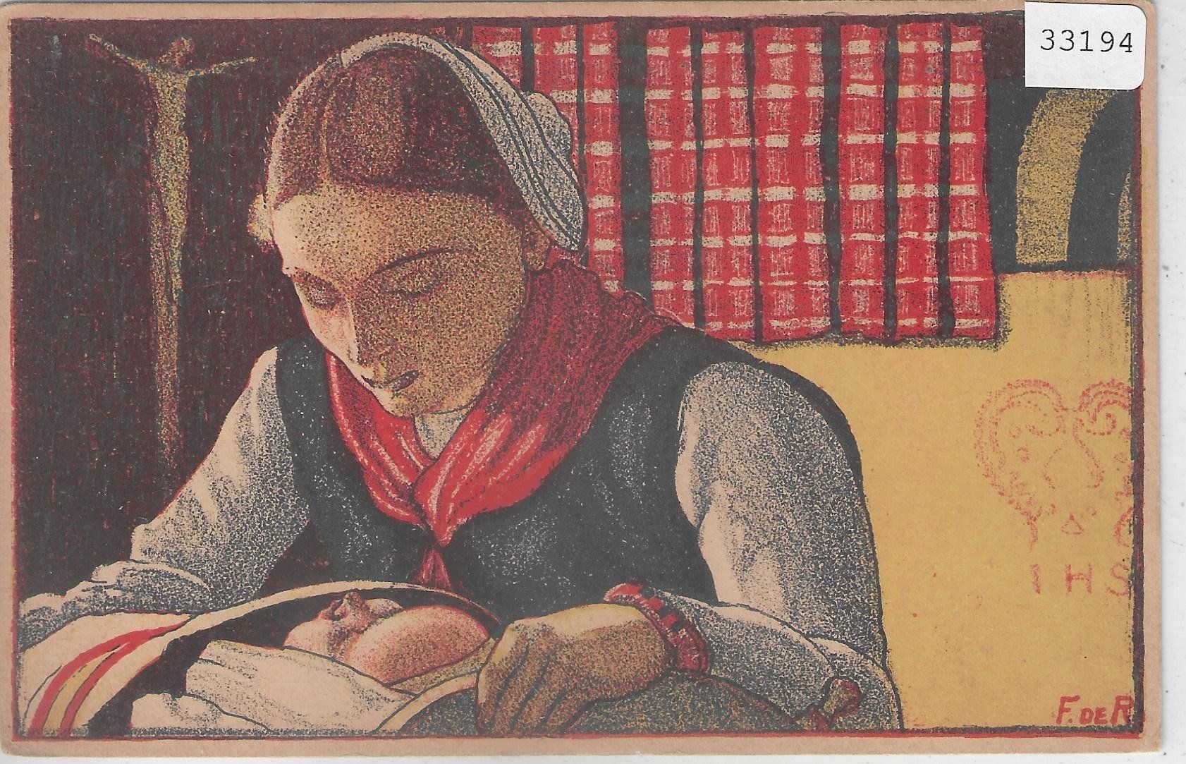 Cartes postales: Mutter mit Bebe - Litho – D'occasion à Ettingen par Kartenplanet