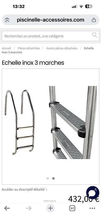 Piscines: Échelle de piscine – D'occasion à Laconnex par den_ryq8