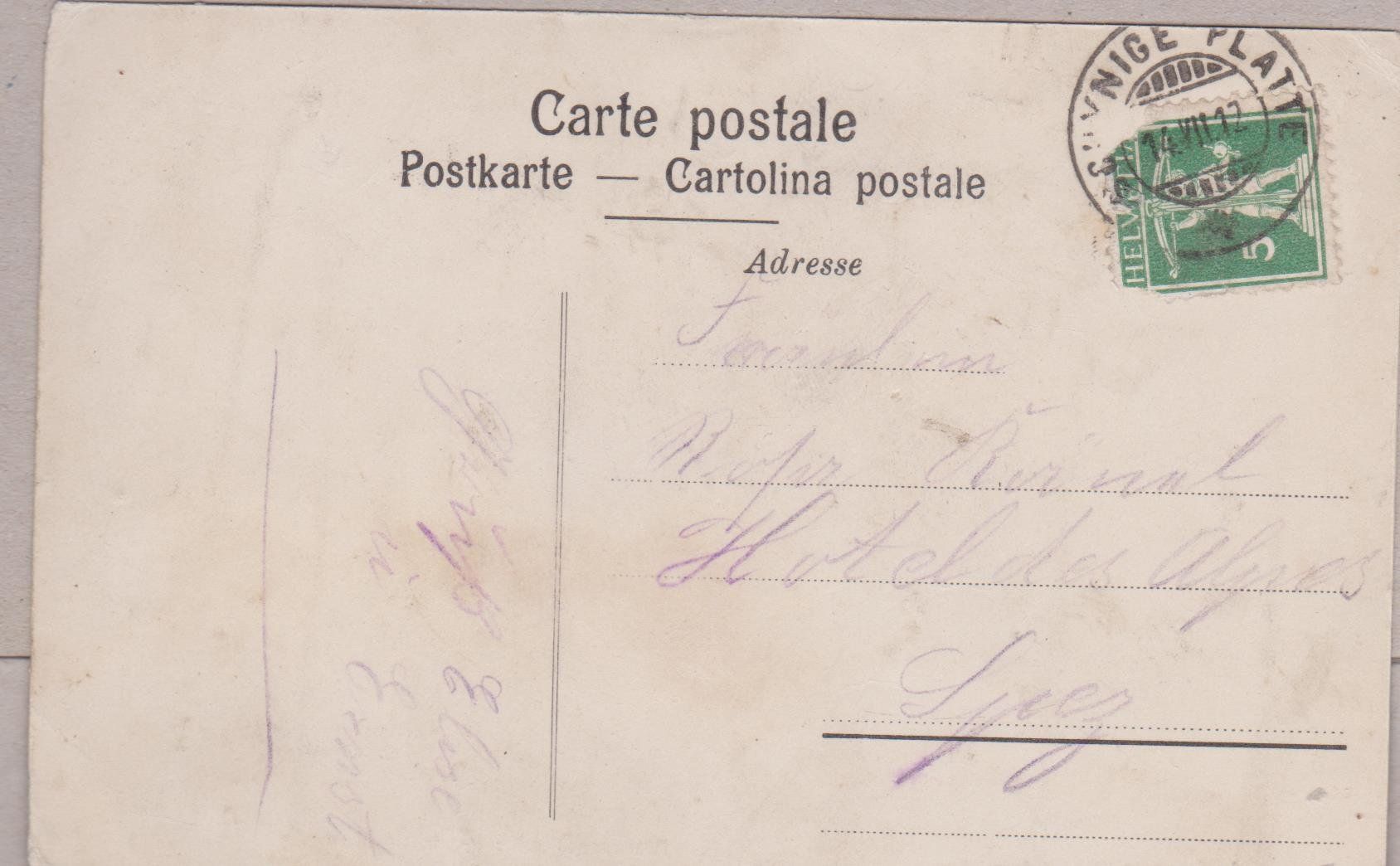 Cartes postales: Breitlauenen, 1917 – D'occasion à Spiez par Niesen20 1